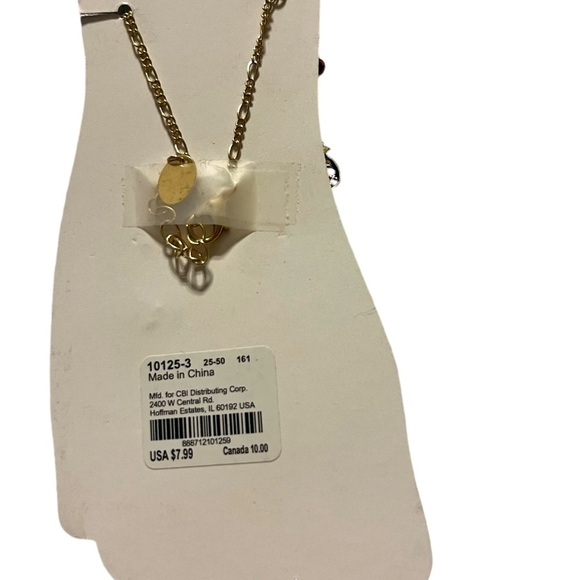 Dainty Vacation Vibes Anklet - Seastar, Pineapple, Shell & Lime - Picture 2 of 2